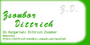 zsombor dittrich business card